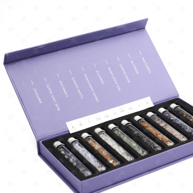 Earth's Treasures Gemstone & Crystals Boxed Set (10 tubes) - HUNGARIAN