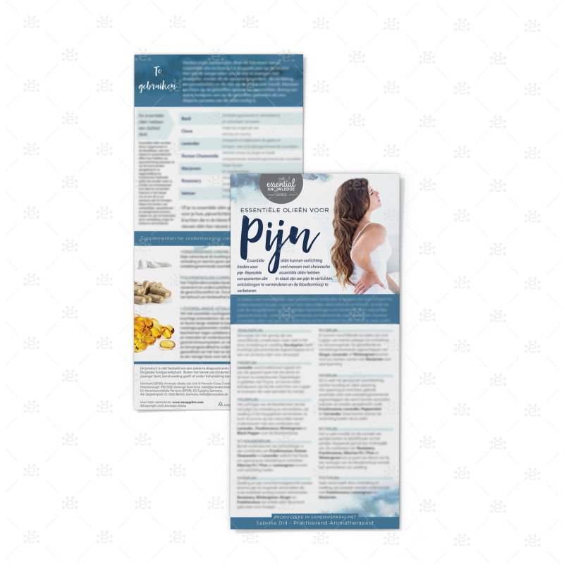Essential Oils for Pain Rack Card (Single) - DUTCH Rack Cards