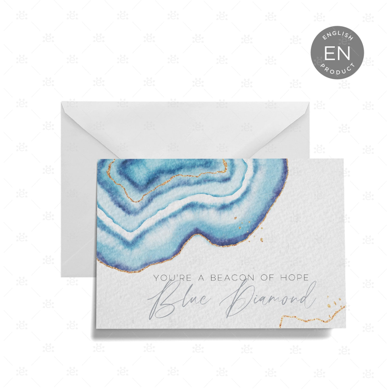 Gemstone Rank Recognition Card - Blue Diamond Gift Cards