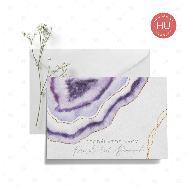 Gemstone Rank Recognition Card - Presidential Diamond Hungarian Gift Cards