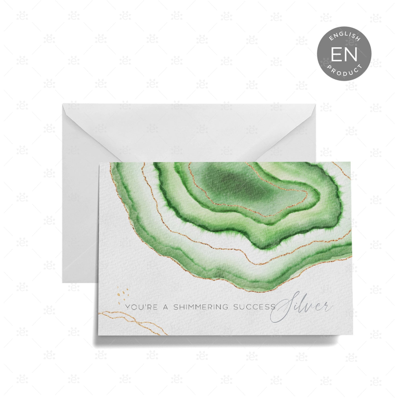 Gemstone Rank Recognition Card - Silver Gift Cards