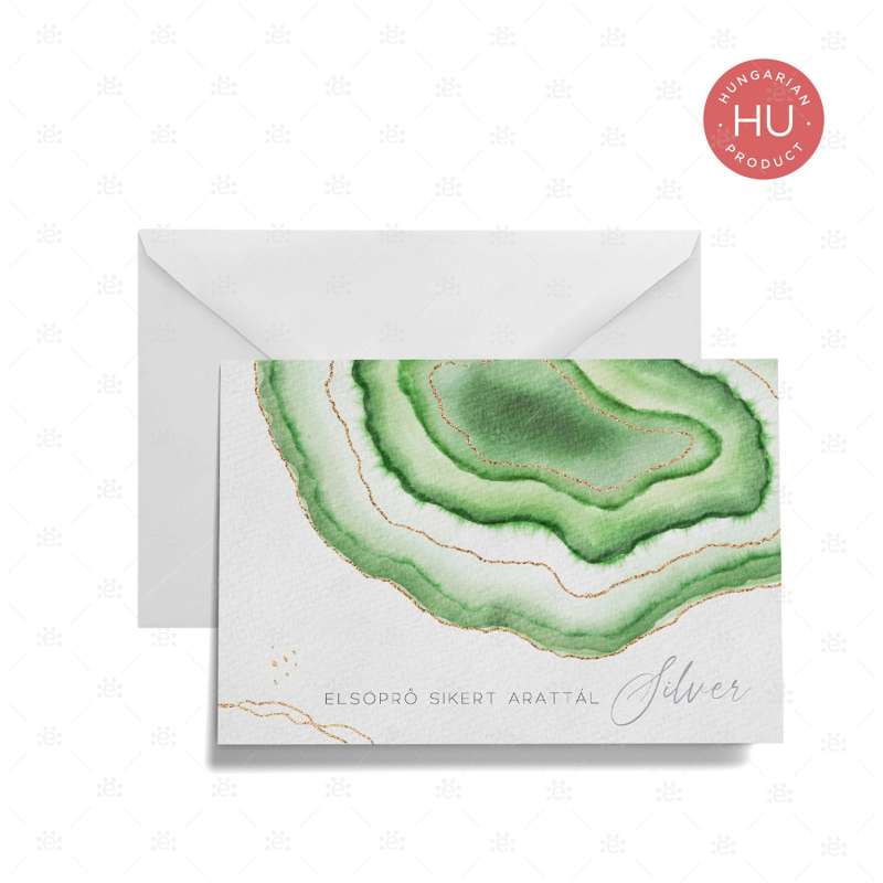 Gemstone Rank Recognition Card - Silver Hungarian Gift Cards