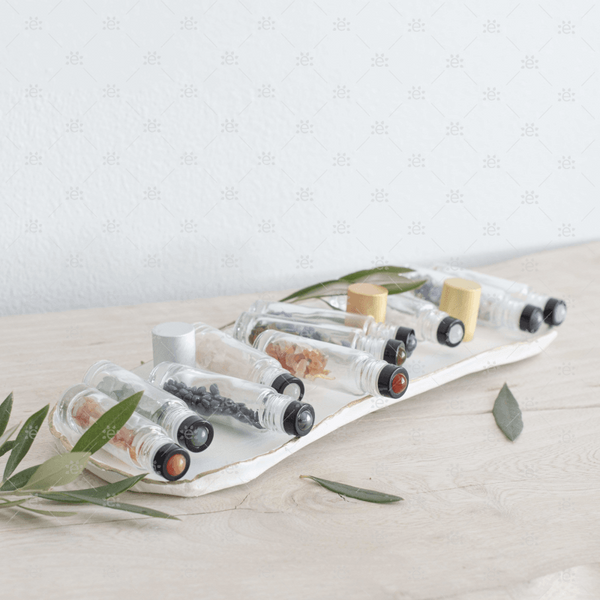 Luxury Crystal and Gemstone Rollerballs | 10 Pack - Essential Oil Supplies