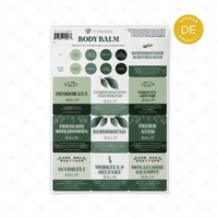 MyMakes : Body Balm - Label Sheet - GERMAN
