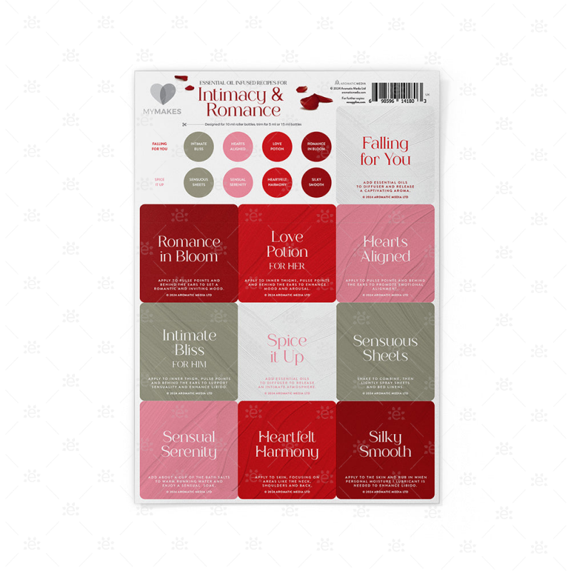 MyMakes : Intimacy & Romance - Label Sheet - ENGLISH