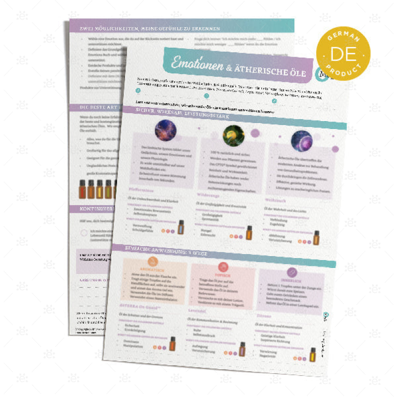 Oil Magic - Emotions And Essential Oils Handout (25Pk) German