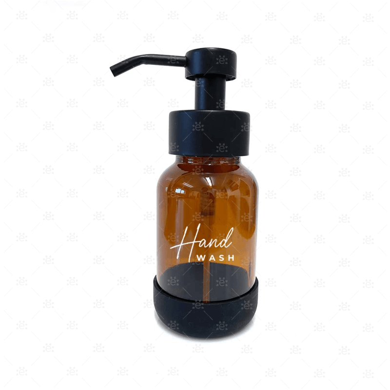 250Ml Amber Glass Foaming Soap Dispenser Bottle Lotion