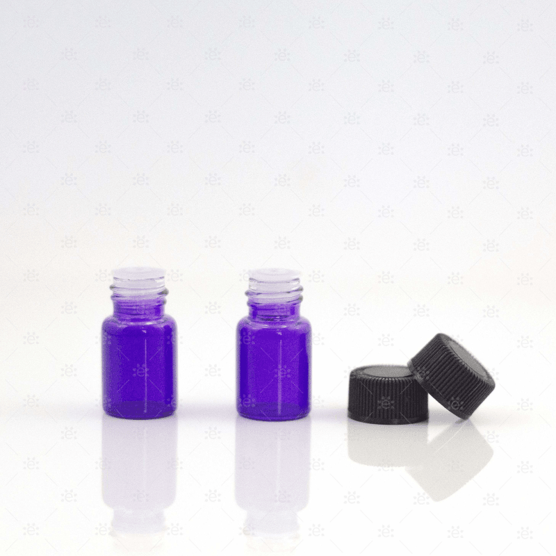 5/8 (2Ml) Dram Purple Sample Vial Bottles (Pack Of 144) Glass Roller Bottle