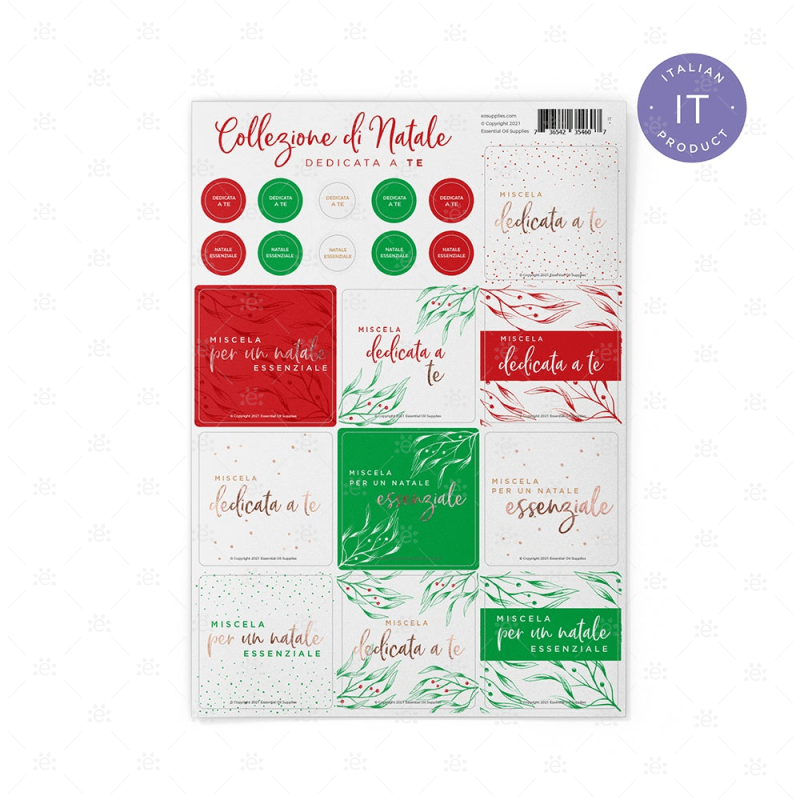 Christmas Collection Especially For You - Label Sheet Italian Labels