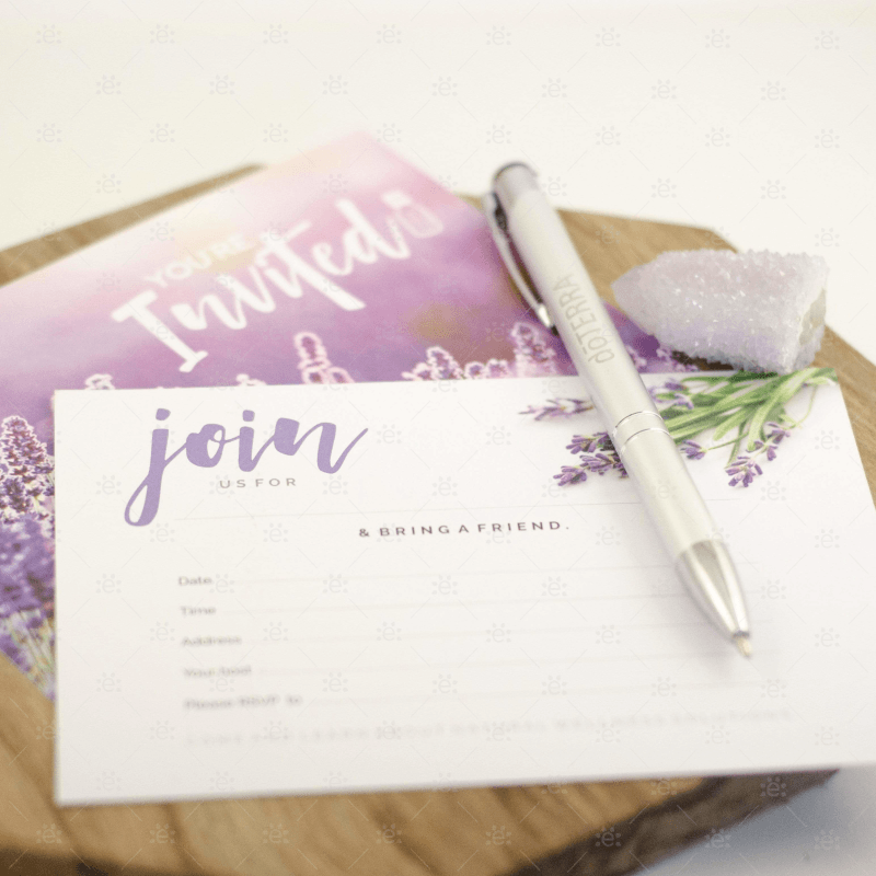 Class Invitations:  Lavender (20 Per Pack)