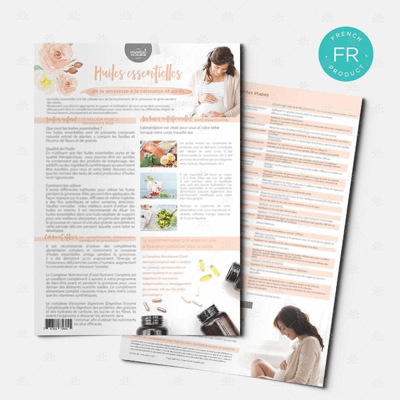 Essential Knowledge Series:  Oils From Bump To Birth & Beyond Tear Pad (25 Sheets) - French Pads