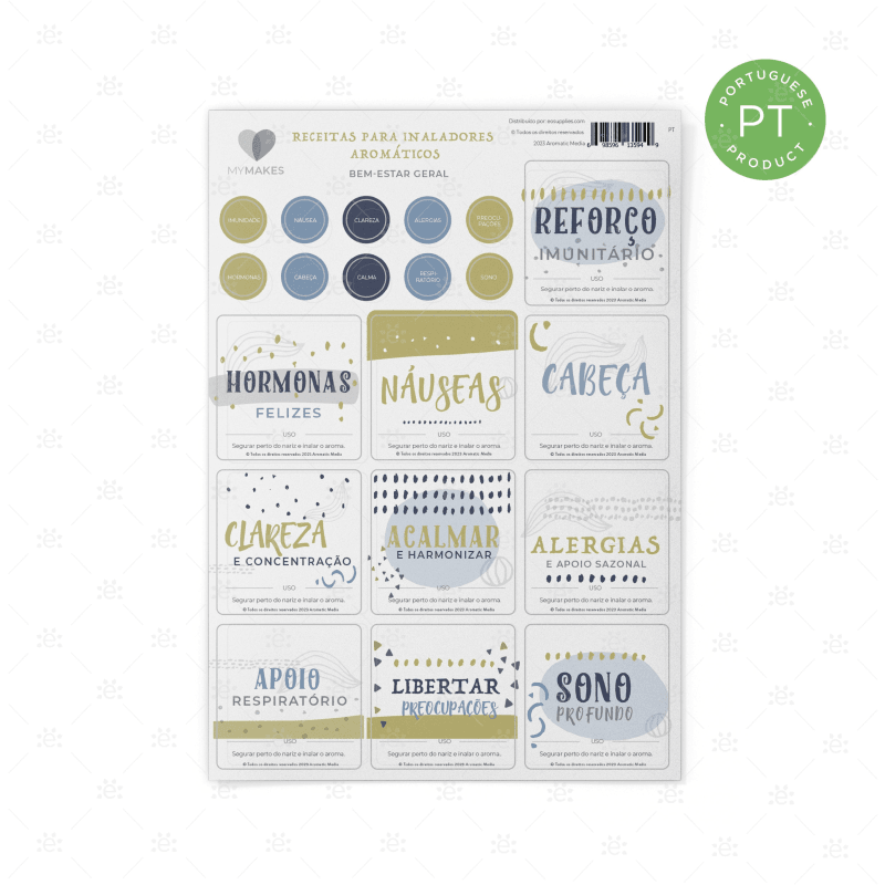 Pretty Inhaler Labels MyMakes Inhaler Bottle Labels | Italian Singular Sheet - Essential Oil ...