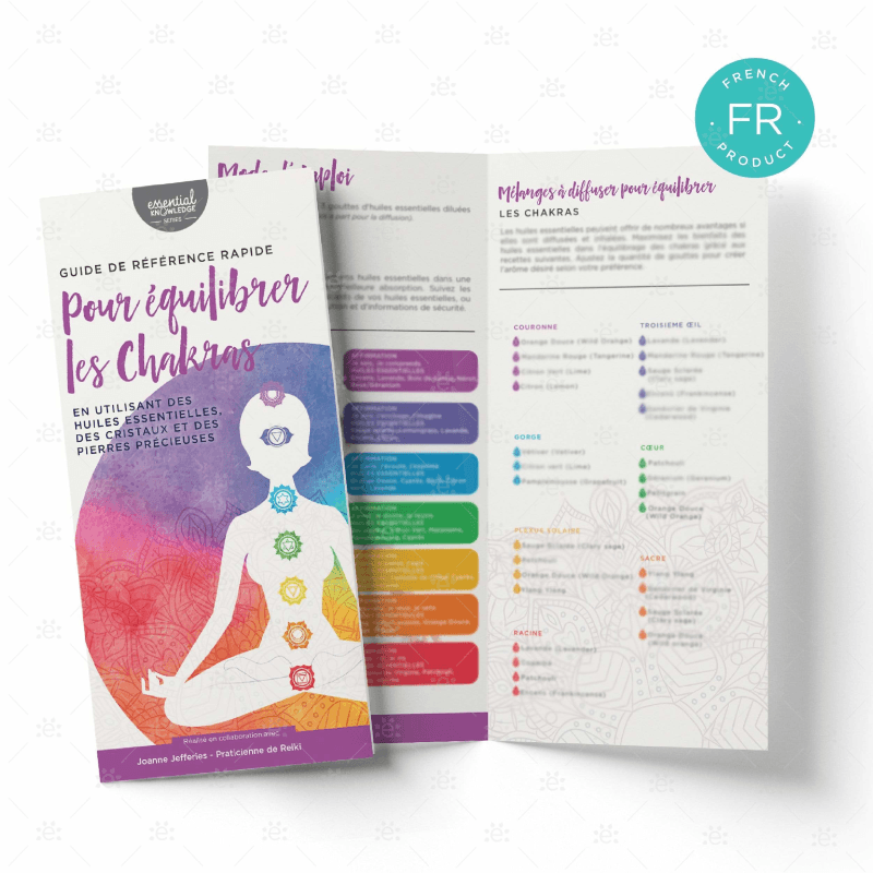 Essential Knowledge Series - Quick Reference Guide To Balancing Chakras Using Oils Rack Card (25