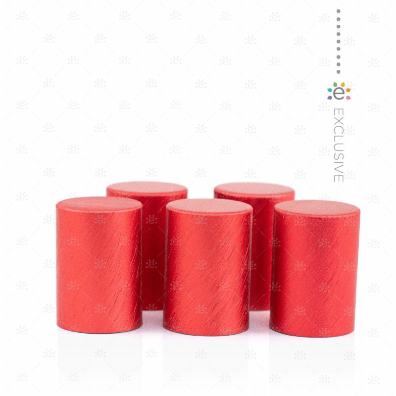 Red Metallic Roller Bottle Cap (5Pk) Accessories & Caps
