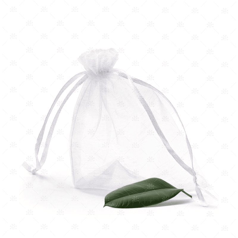 White Organza Gift Bag (10 Pack) 15 X 20Cm